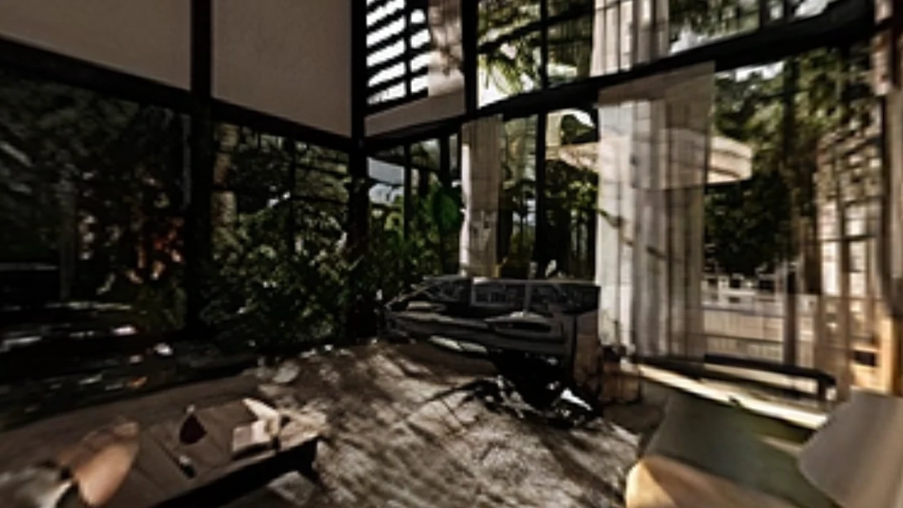 Perspective extracted from original uploaded Lumion interior panorama