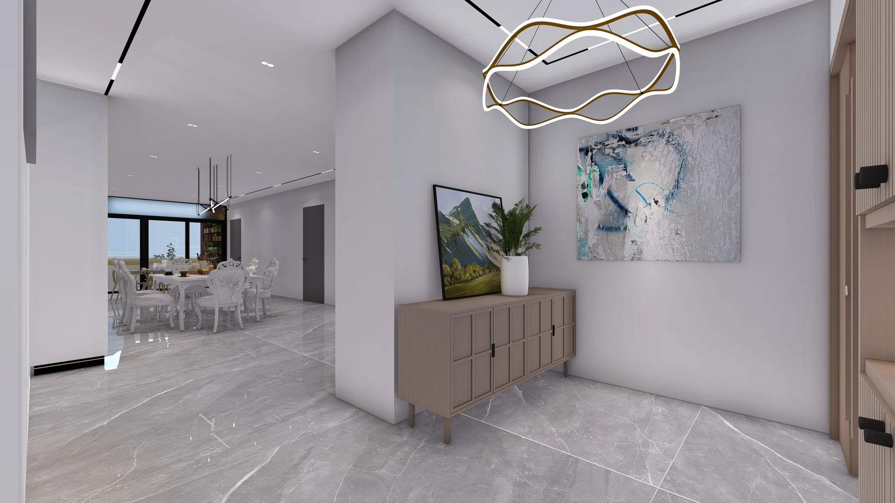 Gulshan 2 Domino Flat Interior — project view 9